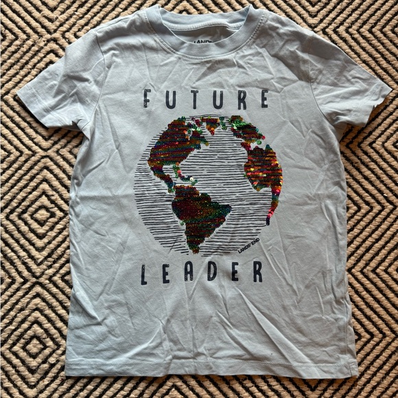 Lands’ End sequin t shirt 100% cotton - Picture 2 of 5